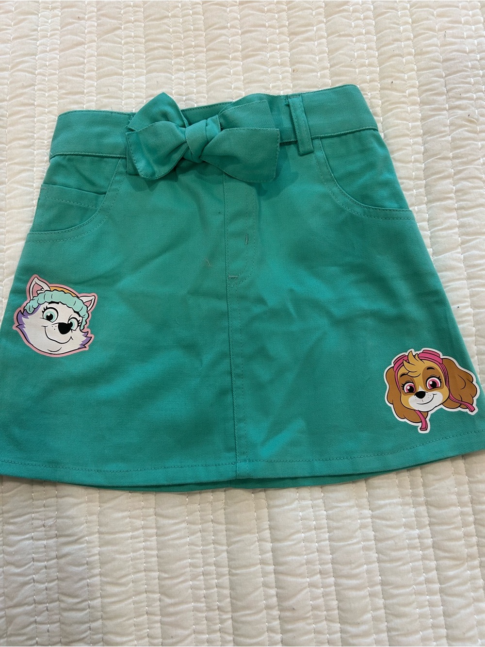 Girls Paw Patrol Green Skirt Size 4